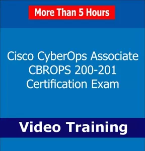 Cisco CyberOps Associate CBROPS 200-201 Cert. Exam Video Training Tutorial 5+ Hr - Picture 1 of 1