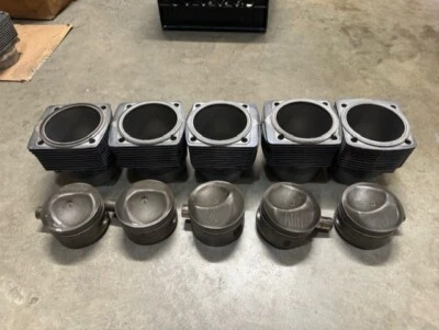 USED 1978-83 Porsche 911 SC 3.0 LT Engine 94mm+ Piston/Cylinder Set of 5 Pieces Foto 1 de 4