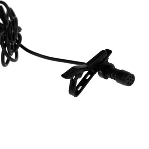 Super Lapel Lavalier Tie Clip Metal Mono Microphone 3.5mm with Collar Clip Q6C0 - Afbeelding 1 van 11