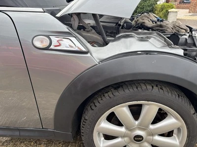MINI R56 Dark Silver Right Hand Front Wing Complete With Arch Trim Spat - Image 1 of 2