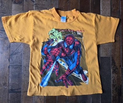 Camiseta de Colección Anabil EE. UU. Spiderman Duende Verde Niños Amarilla Talla MED Foto 1 de 4