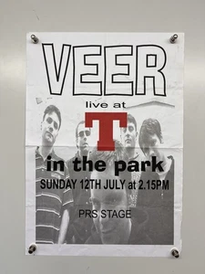 Veer Poster Live At T In The Park Sunday 12th July Circa 1990s - Picture 1 of 12