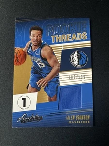 2018-19 Panini Absolute Rookie Threads Level 1 /199 Jalen Brunson RC Patch - Picture 1 of 2
