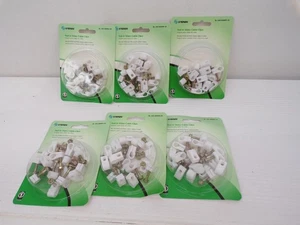 120 White Nail-In Video cable Clips for secures RG59, RG6 Coaxial cable - Picture 1 of 5