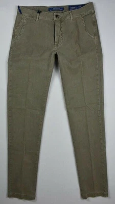 Barba Napoli мужской коричневый карнавальный сплетенный брюки размер 33/48 новый $300 - Изображение 1 из 4