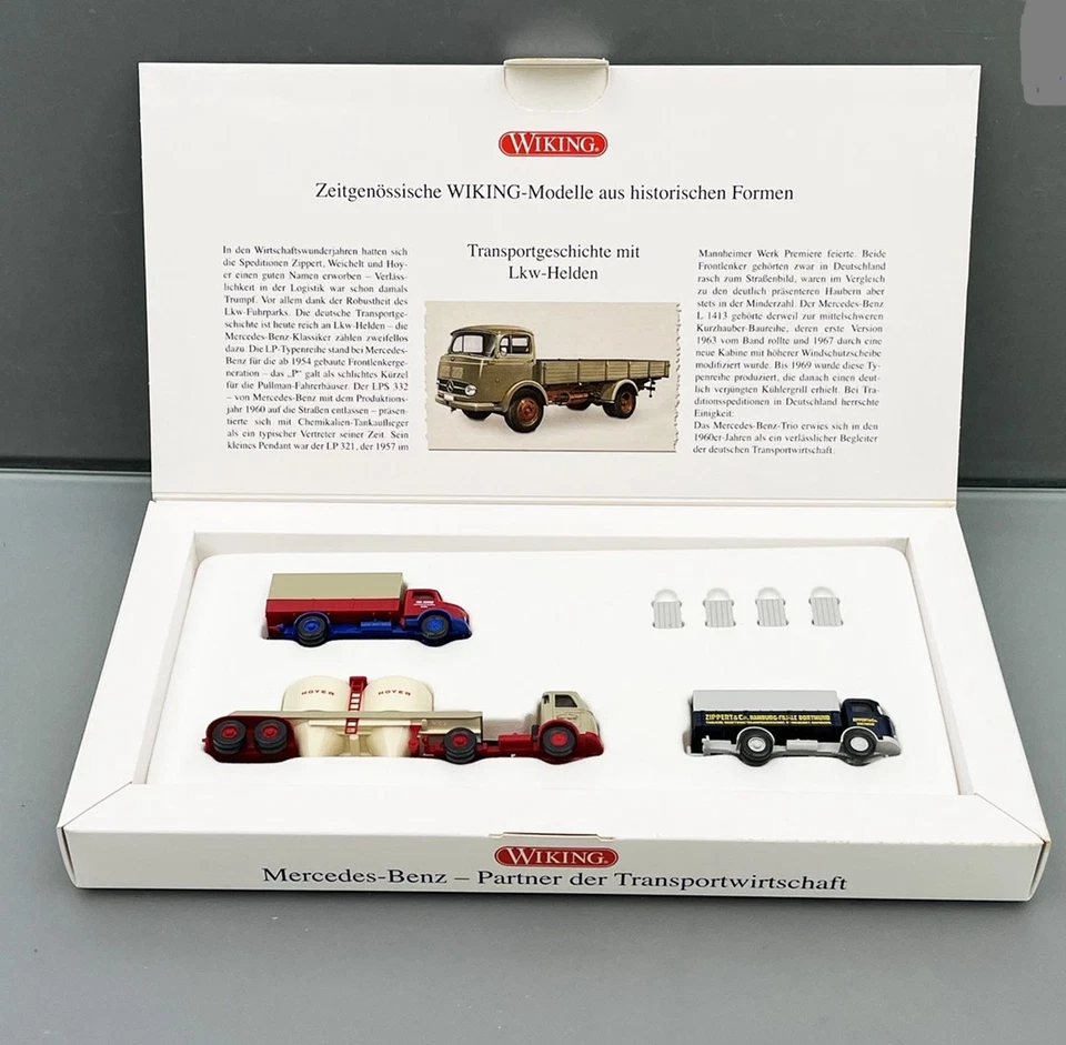 1:87 Wiking 099073 Mercedes-Benz - Partner der Transportwirtschaft - Immagine 1 di 1