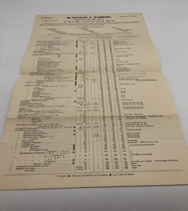 Mc Kesson & Robbins à New York - Prix-Courant Baumes, Écorces, Essences, Feuille - Picture 1 of 4