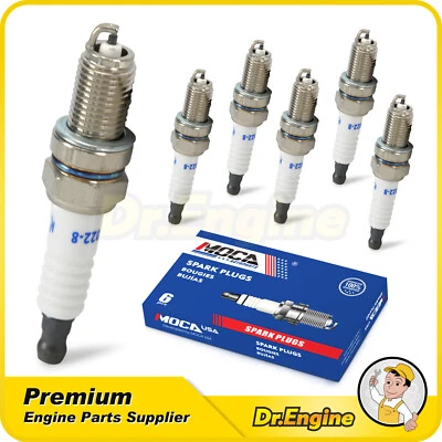 Velas de ignição 6 peças para 1990 Lamborghini Diablo 01-03 Z3 3.2L 01-06 BMW M4 - Imagem 1 de 4