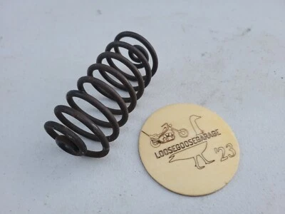 Harley Davidson Cromo 4.5" Asiento Solo Muelle Chopper Cabeza de Nudillo Pala Cabeza Pan Foto 1 de 4