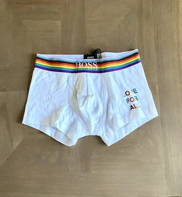 Baúl BOSS Hugo Boss para hombre talla S blanco $34 nuevo con caja Foto 1 de 4