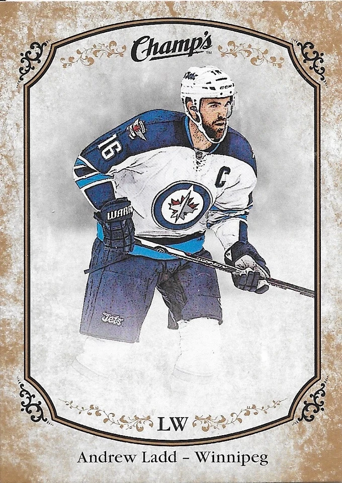 15/16 Champs Gold Front Andrew Ladd 55 Jets - Image 1 of 1