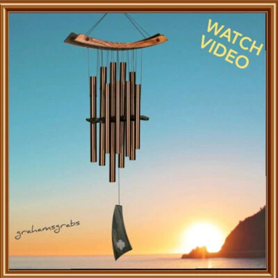 CARILLÓN CURATIVO WOODSTOCK CARILLÓN DE VIENTO DE BRONCE HWLAS AFINADO MUSICALMENTE ENVÍO GRATUITO Foto 1 de 4