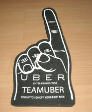 Uber Advertisement Merchandise Taxi Service 16 1/2" Foam Finger Promo Code