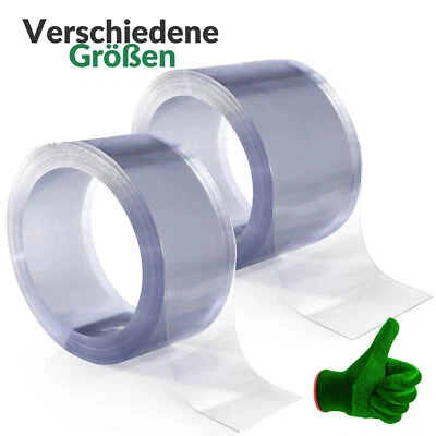Streifenvorhang Lamelle Lamellenvorhang Weich-PVC Meterwaren Luftzugstopper ANRO - Bild 1 von 4