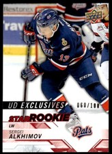 2019-20 UPPER DECK CHL EXCLUSIVES /100 Sergei Alkhimov /100 Regina Pats #350