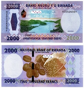 2024 Rwanda 2000 Francs P44 Banknote UNC new - Picture 1 of 1