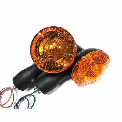 2X For Yamaha XT 250 500 DT 100 125 175 Rear Turn Signal Lights With Rubber Stem Foto 1 de 3