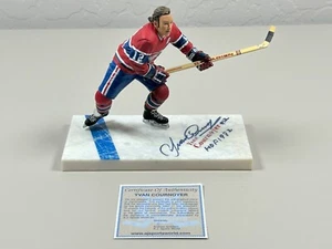 Yvan Cournoyer Firmado Leyendas Serie 1 NHL McFarlane Certificado de Autenticidad Corte 1982 Canadiens - Imagen 1 de 7