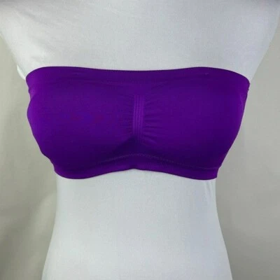 Sujetador acolchado Express Intimates púrpura tubo bandeau para mujer S/M Foto 1 de 4