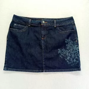 Tommy Hilfiger gonna jeans donna 16 (36) blu misto cotone denim scuro - Foto 1 di 9