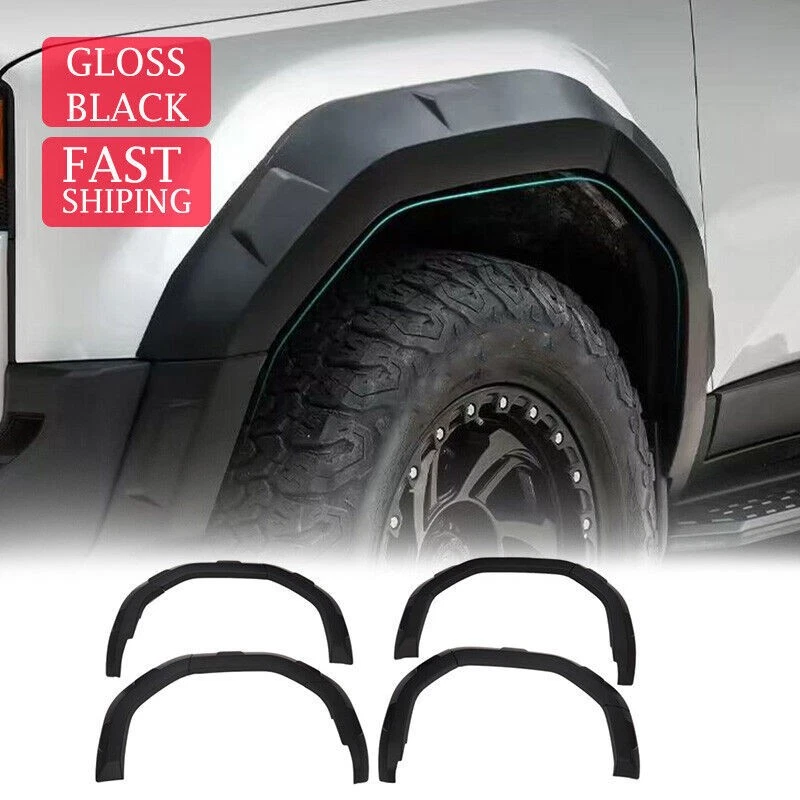 For 2024-2025 Land Cruiser LC250 Off-Road Style Black Wheel Fender Flares Kit — 第 1/4 张图片