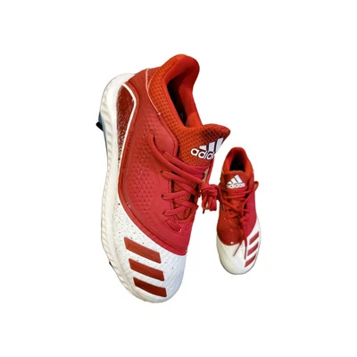 adidas Icon Bounce V Softball Cleats Women's Size 8 Red White New G28307   - Image 1 of 4