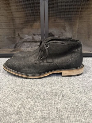 Botas chukka Andrew Marc New York Amwoods 0631 negras con cordones para hombre talla 10” Foto 1 de 4