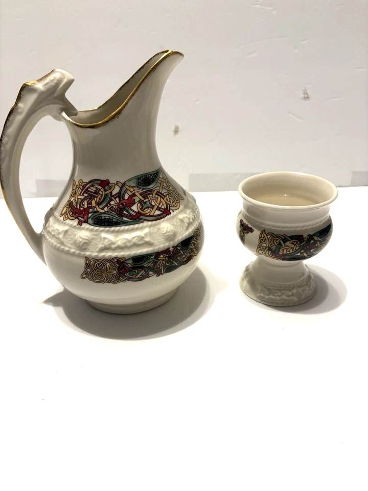 CRE爱尔兰瓷器手工制作戈尔韦爱尔兰投手杯签名 — 第 1/4 张图片