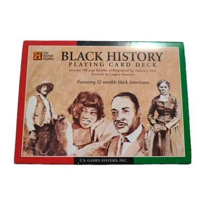 Black History Playing Cards Deck With Booklet US Games History Channel 52 Bios - Image 1 of 4