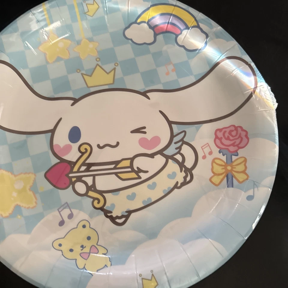 Cinnamoroll Platos de Fiesta de Cumpleaños Servilletas y Mantel Platos de Pastel/Cena Foto 1 de 4