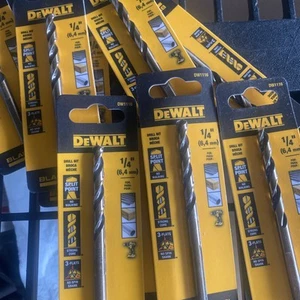 Menge 5-Dewalt 1/4 Zoll x 3,5 Zoll Schwarz und Gold Bohrer DW1116 - Bild 1 von 2
