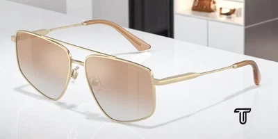 Gafas de sol para mujer JIMMY CHOO JC4011 30060G oro pálido Clr degradado naranja 58 mm Foto 1 de 4