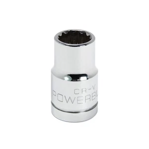 Powerbuilt 1/2 Inch Drive x 1/2 Inch 12 Point Shallow Socket - 642000 - Picture 1 of 5
