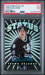 1996 Donruss Elite Hockey Teemu Selanne Status 169/750 #10 PSA 7 - Picture 1 of 2
