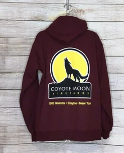 Felpa con cappuccio Coyote Moon Vineyards 1000 isole piccola donna bordeaux profondo - Foto 1 di 7
