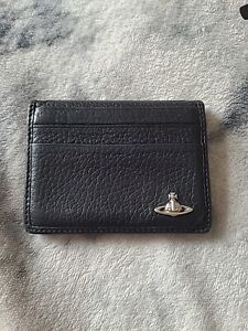 Vivienne Westwood Men's Black Folding Card Holder Wallet 