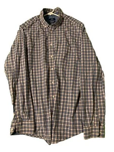 Camisa George Para Hombres XL Manga Larga Multicolor A Cuadros Calce Clásico Informal A47 - Imagen 1 de 6