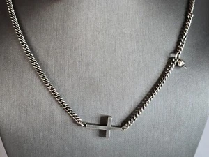 Womens Vintage Sterling Silver Religious Cross M. Cohen Necklace 36.9g E7238 - Picture 1 of 5