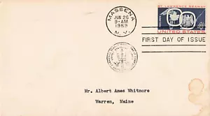 1959 4¢ St. Lawrence Seaway First Day Issue Massena NY Cancel - Picture 1 of 1
