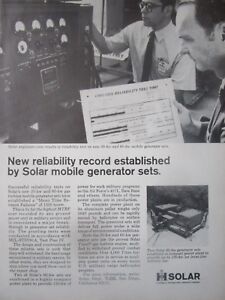 5/1971 PUB SOLAR GAS TURBINE MOBILE GENERATOR SET USAF AIR FORCE ORIGINAL AD