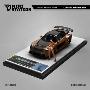 Mini Station 1:64 RX7 Veilside Metallic Diecast Model Car