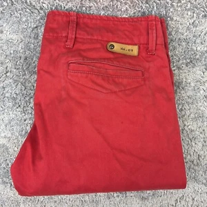 Chino Pants Jeans Nn 07 No Nationality Men's Simon red Low Rise Taper W32 L34 - Picture 1 of 12