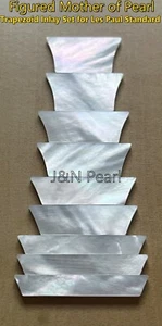 Juego de incrustaciones trapezoideas madre perla figura de 1,5 mm de espesor para Les Paul Standard - Imagen 1 de 6