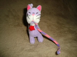 Genial Girls Mascota Gato con cuello y correa 2002 Manhattan juguete peluche - Imagen 1 de 5