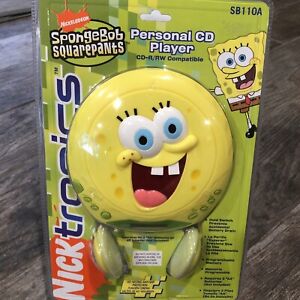 SpongeBob SquarePants Personal CD player #SB110A 2005 Nickelodeon New Sealed