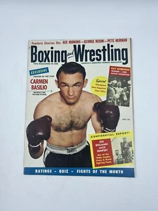 APRIL 1956 BOXING and WRESTLING magazine CARMEN BASILIO - Imagen 1 de 9