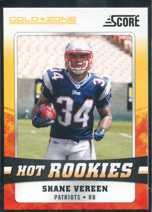 2011 Score Hot Rookies Gold Zone #25 Shane Vereen Rookie Card RC  - Image 1 of 1