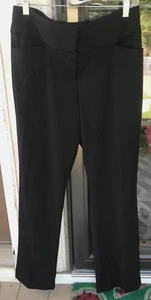 Maurices 8 Reg Mid Rise Boot Cut Black Dress Pants $39 New A8 - Picture 1 of 7