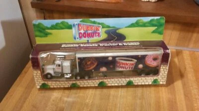 Dunkin Donuts Semi Tractor & Trailor,1:43,1995,original box.new! - Image 1 of 4