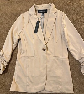 WOMEN BLAZERS CASUAL BUTTON FRONT KNIT JACKET OPEN FRONT # T 126 - Picture 1 of 4